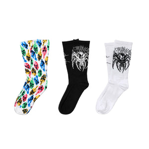 BACK 2 SKULL SOCKS (3-PACK)